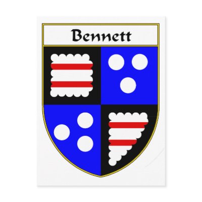 Bennett Coat of Arms/Family Crest Postcard by NameGame