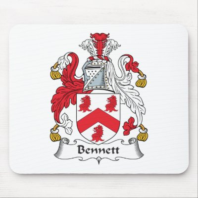 Bennett Family Crest Mouse Pads by coatsofarms