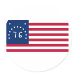 Bennington Flag from American Revolution Round Stickers