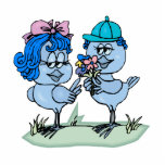 Benny and Binny Blue Jay Acrylic Cut Out