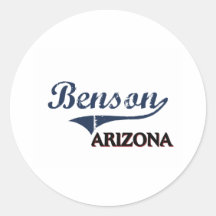 Benson Arizona City Classic Round Sticker