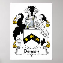 Benson Family Crest Posters