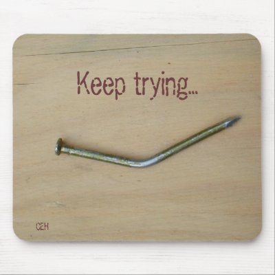 Bent Nail Mousepad by CEHiday