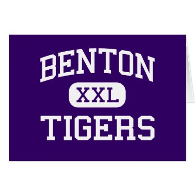 Benton - Tigers - High School - Benton Louisiana Greeting Card by customteamsportswear