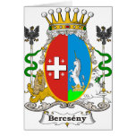 Bercseny_2 Family Hungarian Coat of Arms Greeting Cards