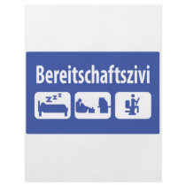 Bereitschaftszivi icon personalized flyer
