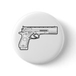 Beretta detailed firearm illustration pinback buttons