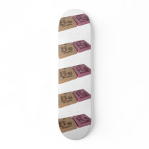 Berg as Be Beryllium and Rg Roentgenium Skate Deck