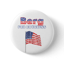 Berg for Congress Patriotic American Flag Buttons