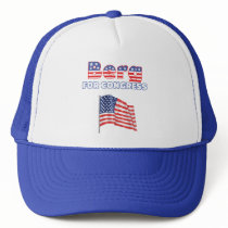 Berg for Congress Patriotic American Flag Hats