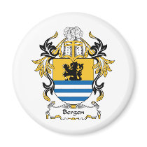 Bergen Family Crest Magnets
