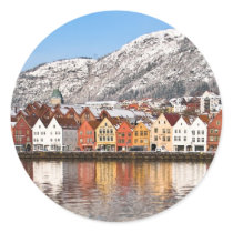 Bergen Round Stickers