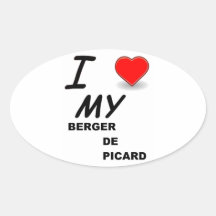 berger picard oval stickers