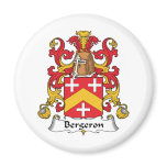 Bergeron Family Crest Refrigerator Magnets