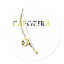 Berimbau Capoeira Round Sticker
