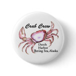 Bering Sea Alaska Crab Fishing buttons