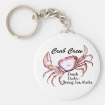 Bering Sea Alaska Crab Fishing Keychains