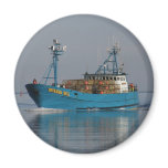 Bering Sea, Crab Boat in Dutch Harbor, AK Refrigerator Magnet