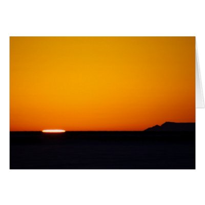 Bering Sea Sunset Greeting Card by drthorpe