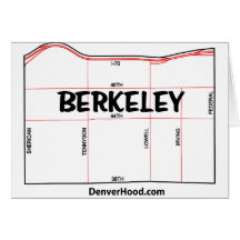 Berkeley Neighbourhood Map - Denver, CO Card