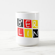 Berlin, Germany Logo in Squares Coffee Mug