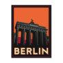 berlin germany oktoberfest art deco retro travel postcard