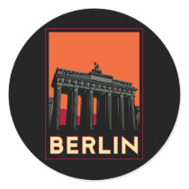 berlin germany oktoberfest art deco retro travel sticker