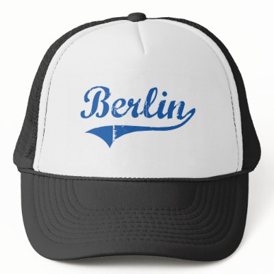 Berlin New Hampshire Classic Design Trucker Hat by cityshirt