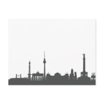 Berlin Skyline - Postkarte / Grußkarte