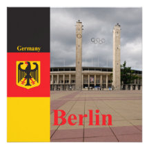 Berlin stadium in Germany Custom Invitations