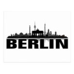 Berlin Stadt Skyline - Postkarte