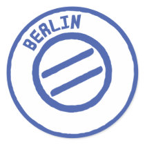 Berlin Round Stickers