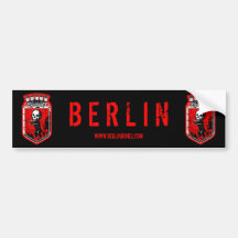 BERLIN ZOMBIE BEAR BUMPER STICKERS