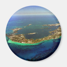 Bermuda Aerial Photograph Fridge Magnets