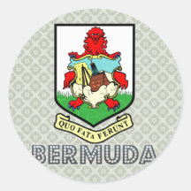 Bermuda Coat of Arms Round Sticker