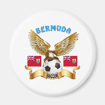 Bermuda Football Designs Fridge Magnet