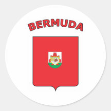 Bermuda Round Sticker
