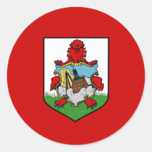 bermuda round sticker
