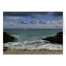 Bermuda Seascape [Customisable] Card