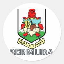 Bermudian Emblem Round Sticker