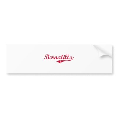 Bernalillo New Mexico Classic Design Bumper Sticker by cityshirt