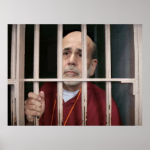Bernanke Behind Bars Print