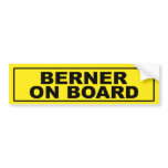 Berner on Board bumper stickers
