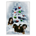 Bernese Mountain Dog Christmas Gifts Card