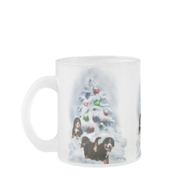 Bernese Mountain Dog Christmas Gifts Coffee Mug by DogsByDezign