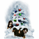 Bernese Mountain Dog Christmas Ornament photo sculptures