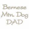 Bernese Mountain Dog DAD embroidered shirts
