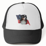 Bernese Mountain Dog Flag Trucker Hat