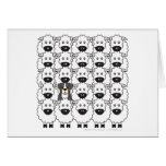 Bernese Mountain Dog in the Sheep Card