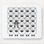 Bernese Mountain Dog in the Sheep Mouse Pads